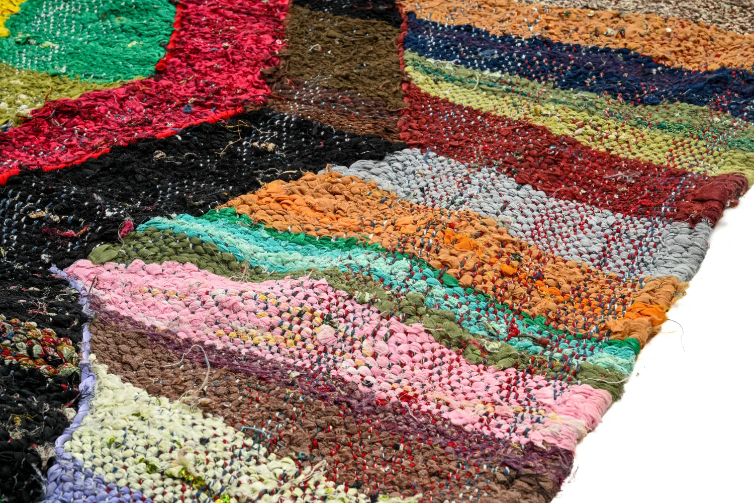 Marokkansk Boucherouite-teppe 150 x 275 cm
