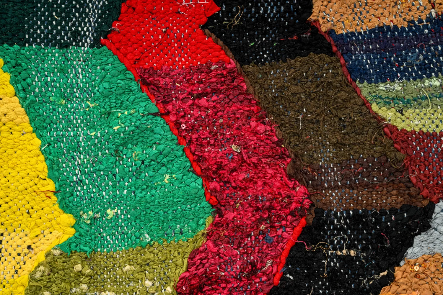 Marokkansk Boucherouite-teppe 150 x 275 cm