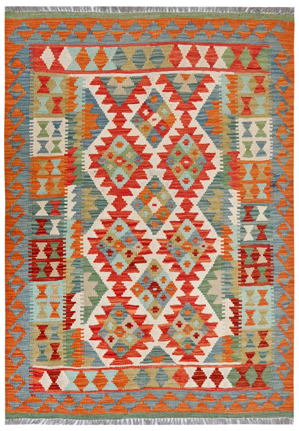 Kelim-teppe Afghansk 147 x 105 cm