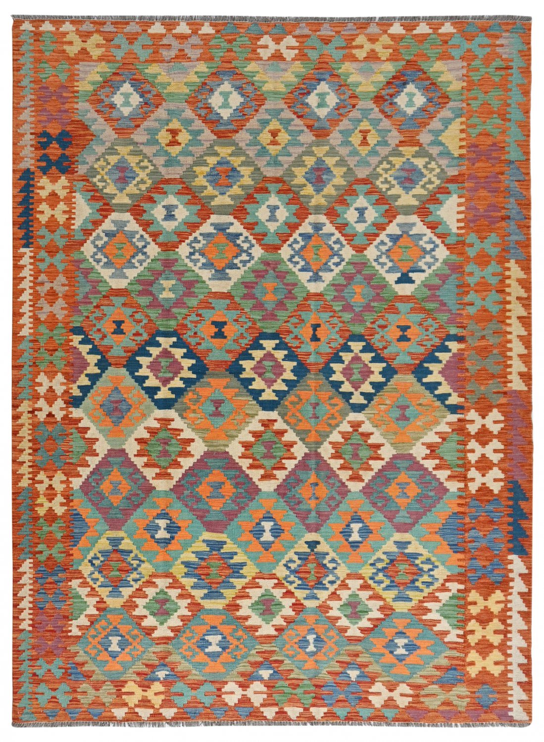 Kelim-teppe Afghansk 284 x 204 cm