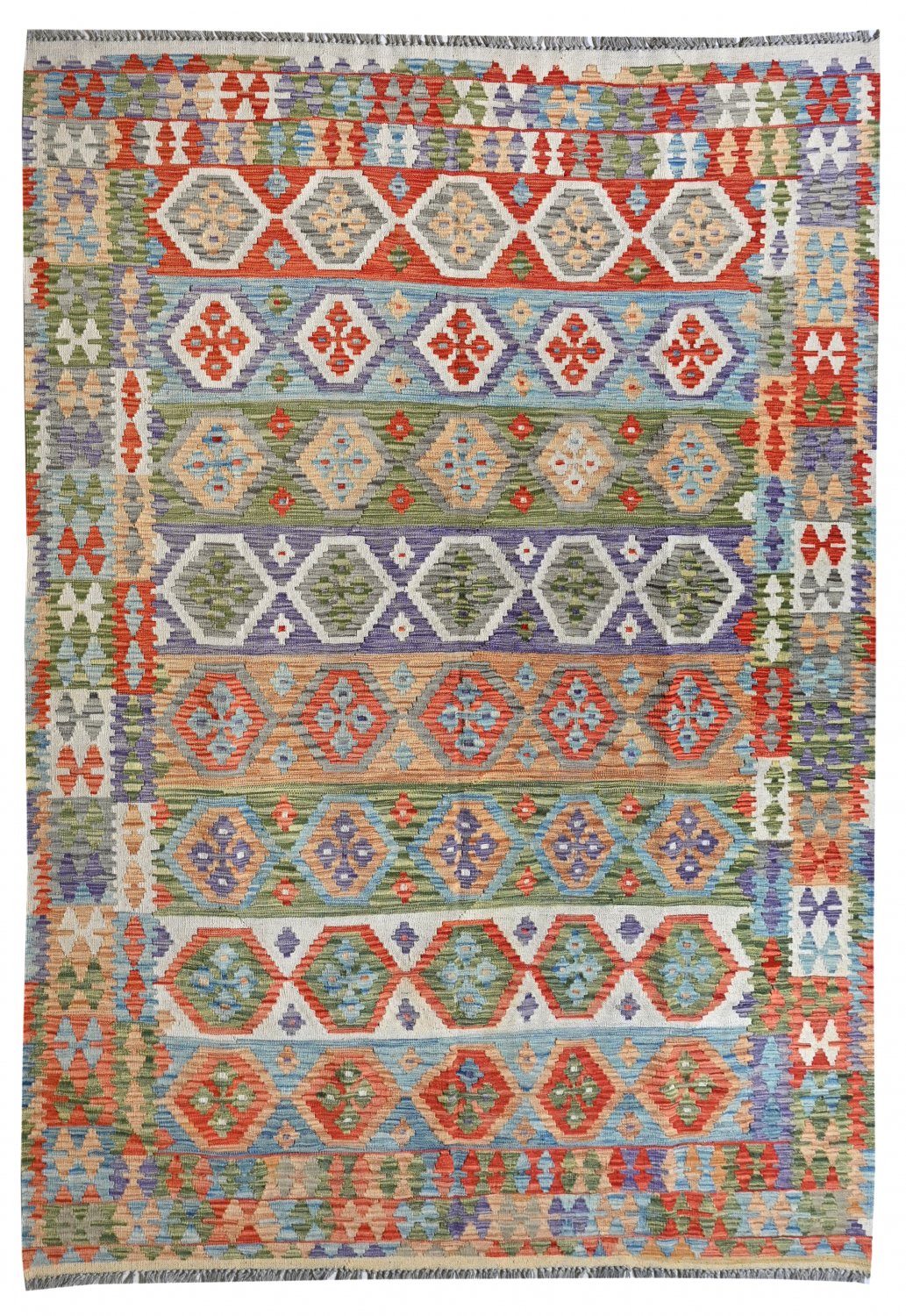 Kelim-teppe Afghansk 299 x 204 cm
