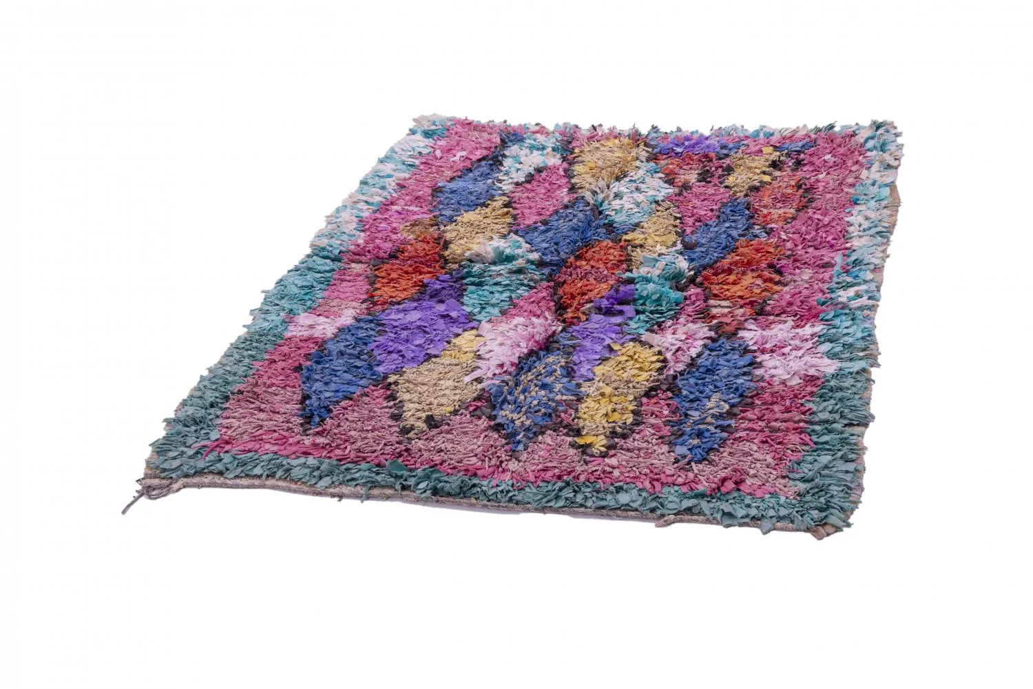 Marokkansk Boucherouite-teppe 175 x 135 cm