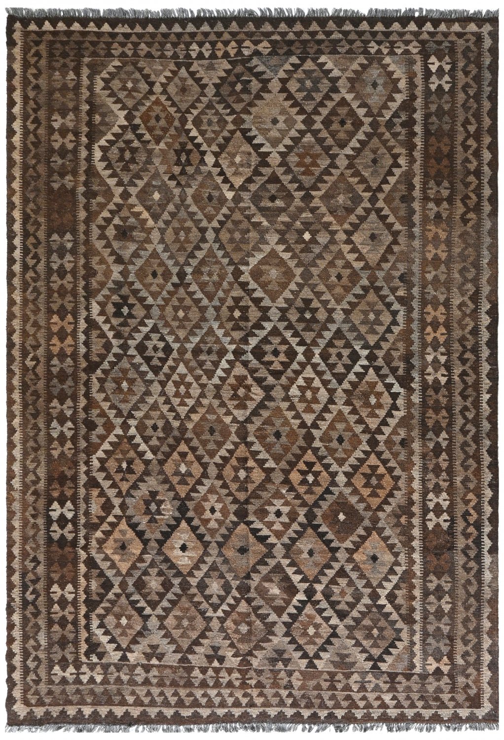 Kelim-teppe Afghansk 302 x 206 cm