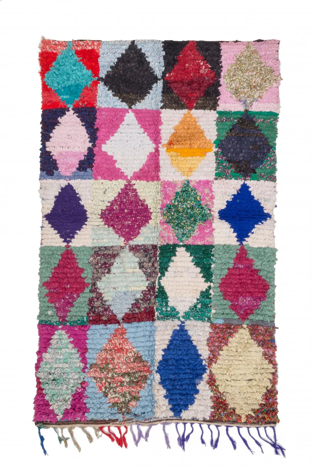 Marokkansk Boucherouite-teppe 265 x 155 cm