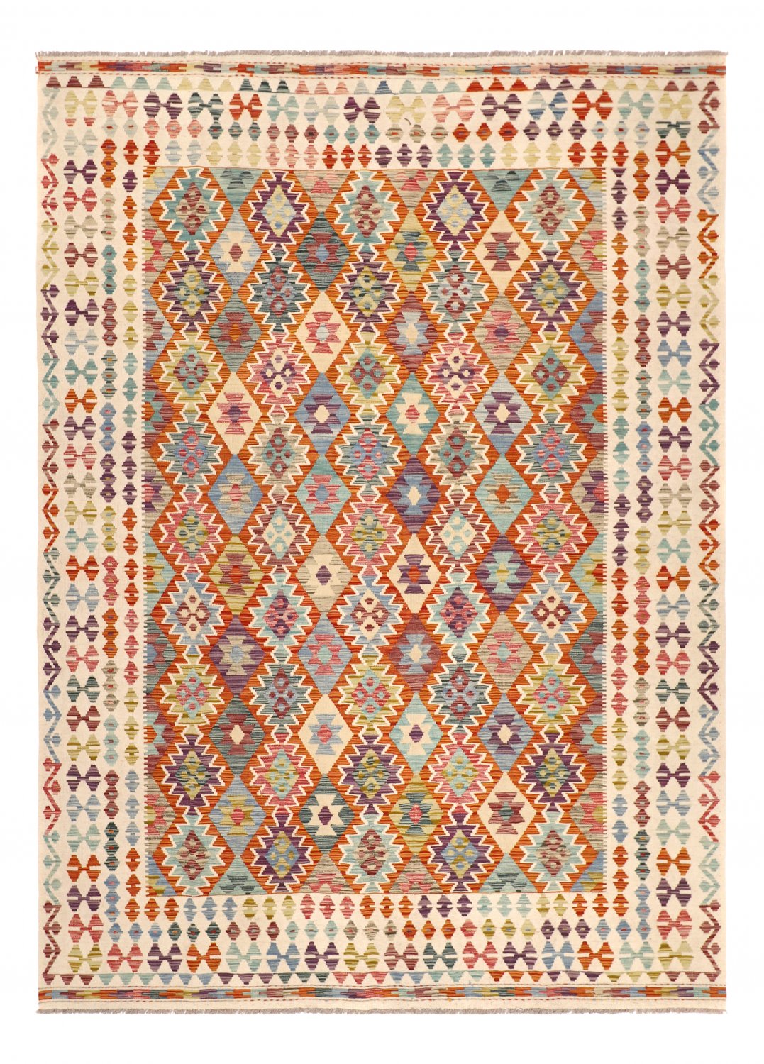 Kelim-teppe Afghansk 297 x 199 cm