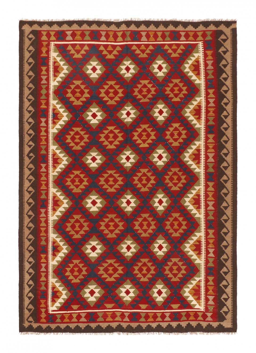 Kelim-teppe Afghansk 291 x 207 cm