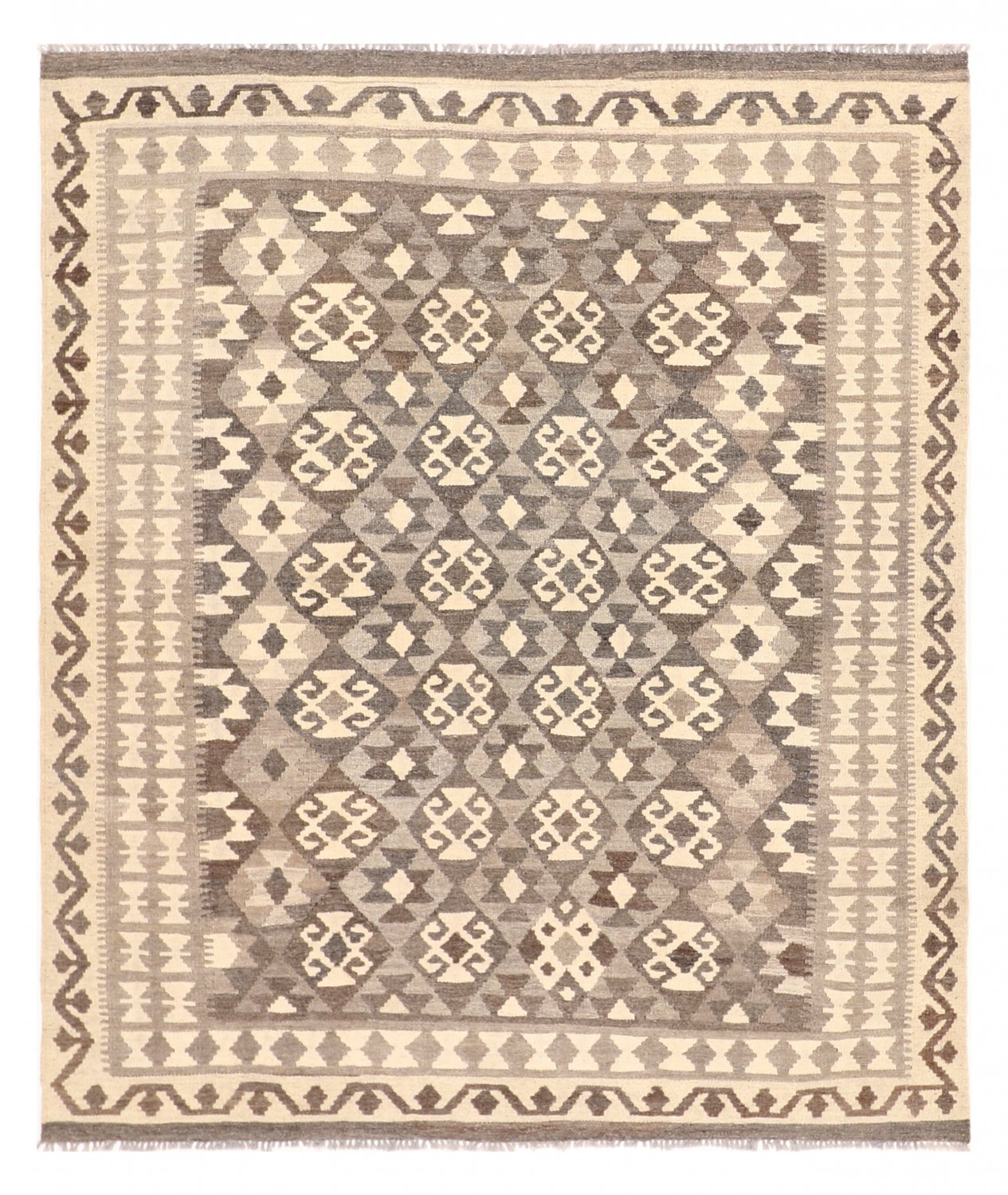 Kelim-teppe Afghansk 189 x 157 cm