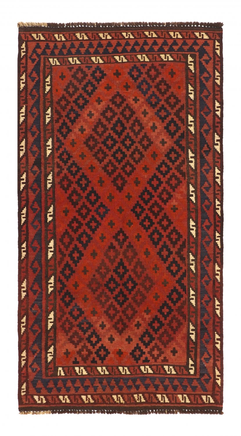 Kelim-teppe Afghansk 193 x 100 cm