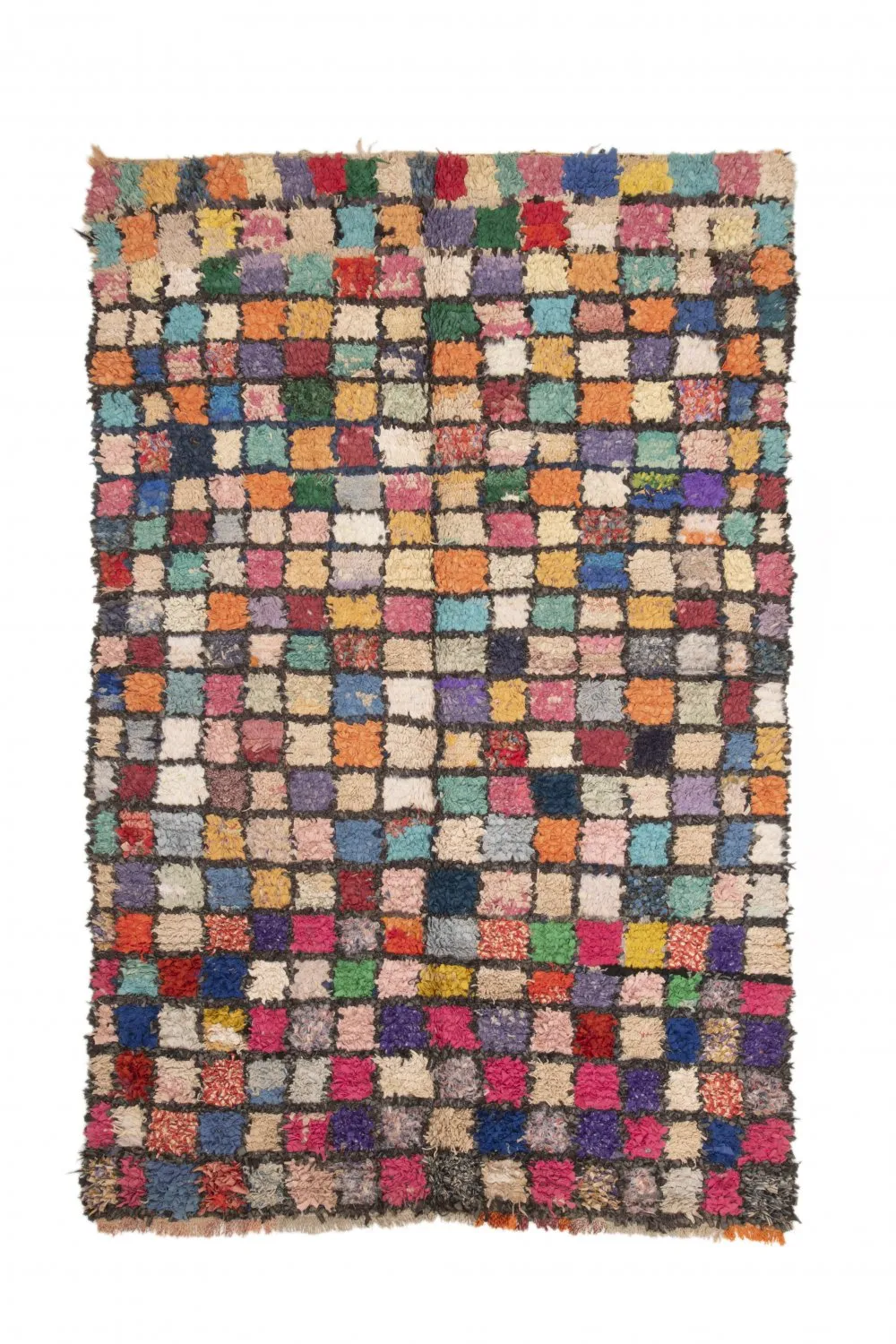 Marokkansk Boucherouite-teppe 230 x 140 cm