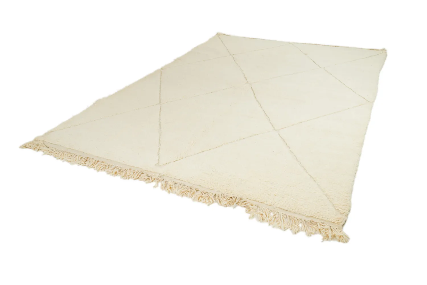 Kelim-teppe Marokkansk Beni Ourain 210 x 310 cm