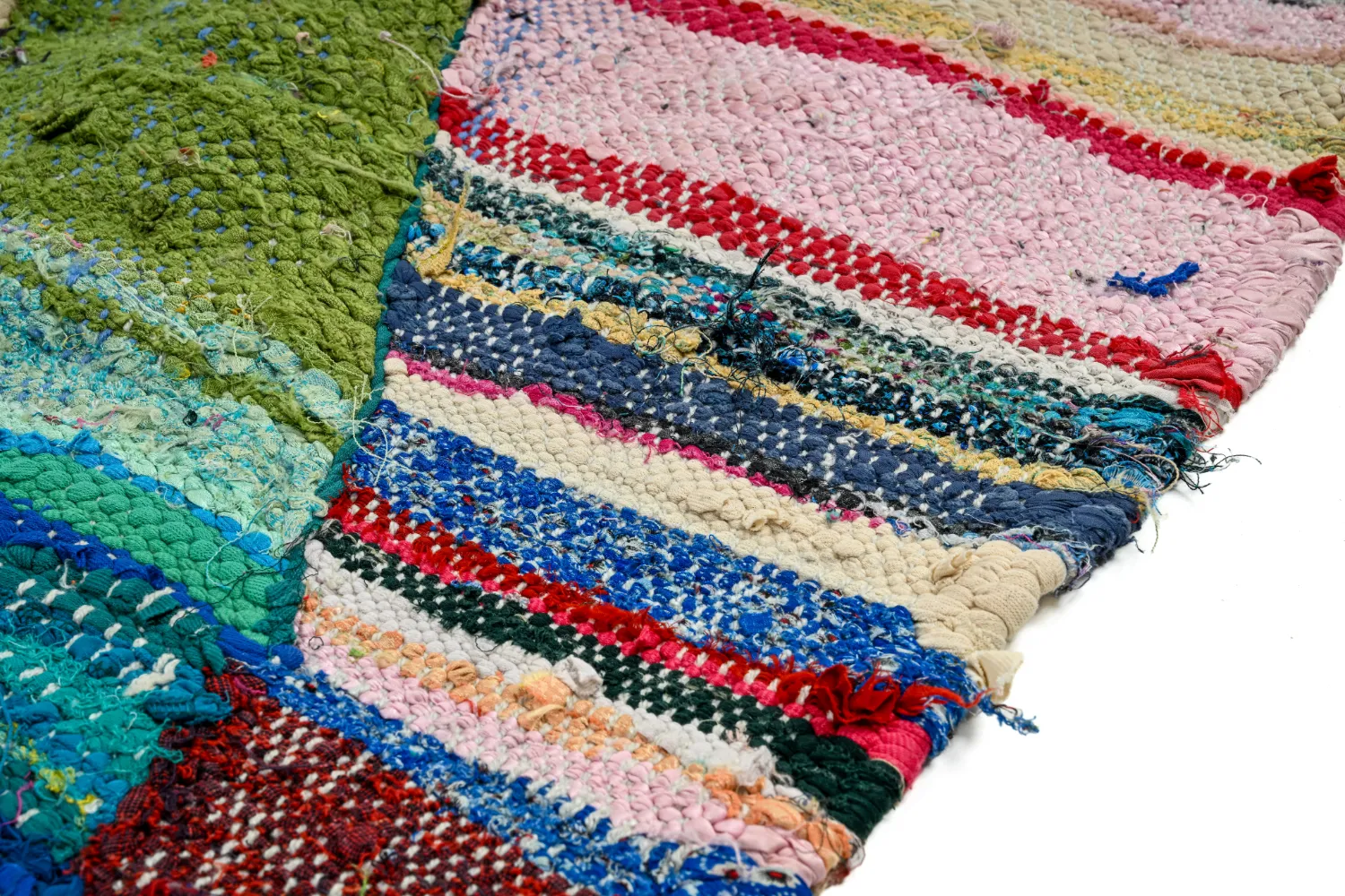 Marokkansk Boucherouite-teppe 130 x 205 cm
