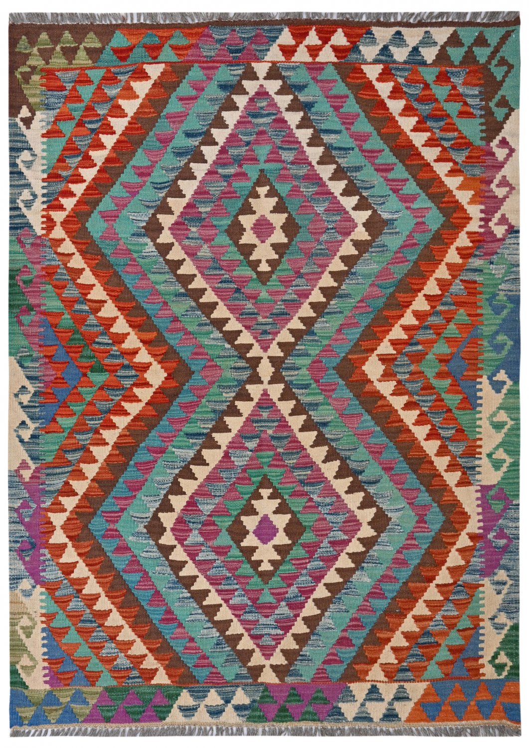 Kelim-teppe Afghansk 168 x 124 cm