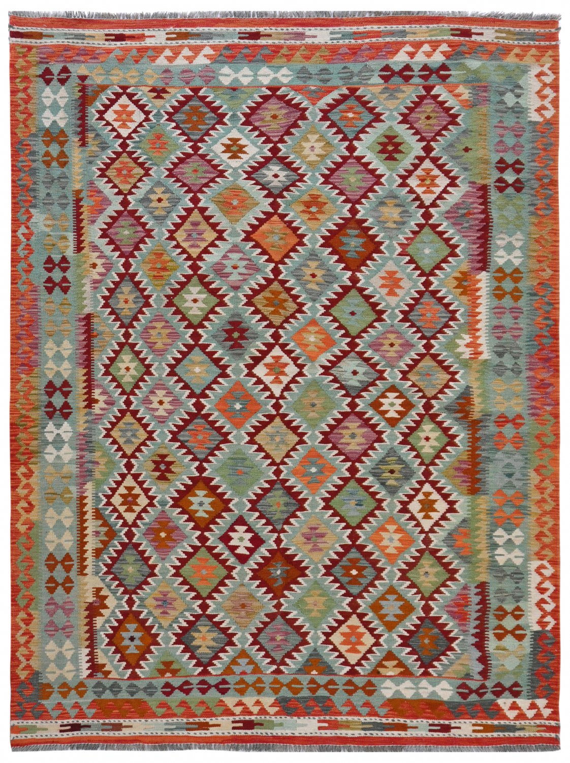 Kelim-teppe Afghansk 248 x 175 cm