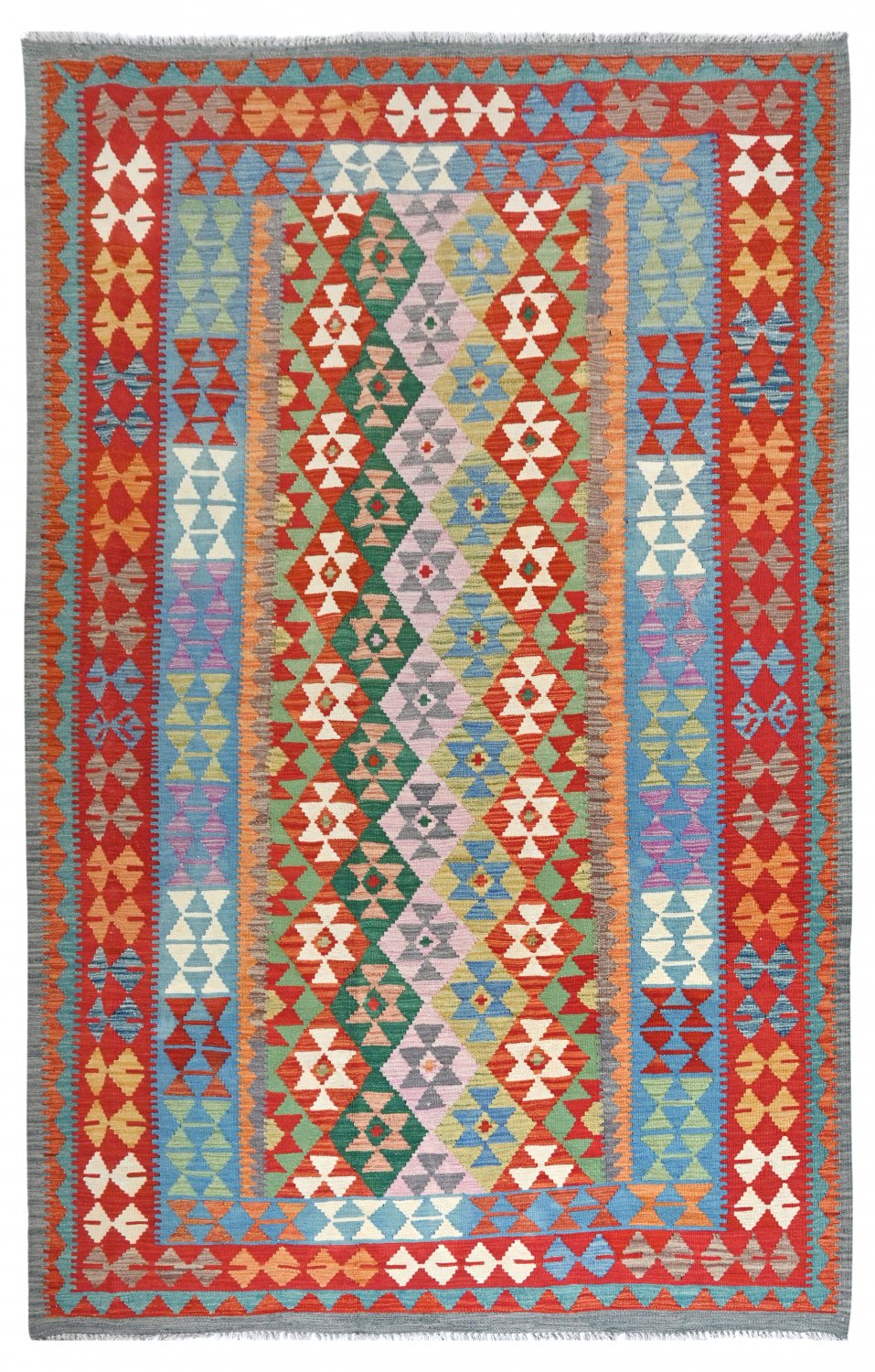 Kelim-teppe Afghansk 293 x 197 cm