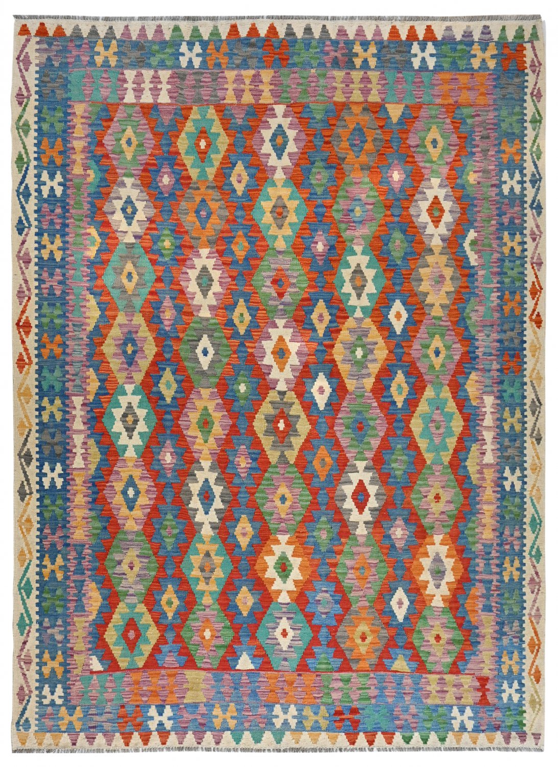 Kelim-teppe Afghansk 299 x 214 cm