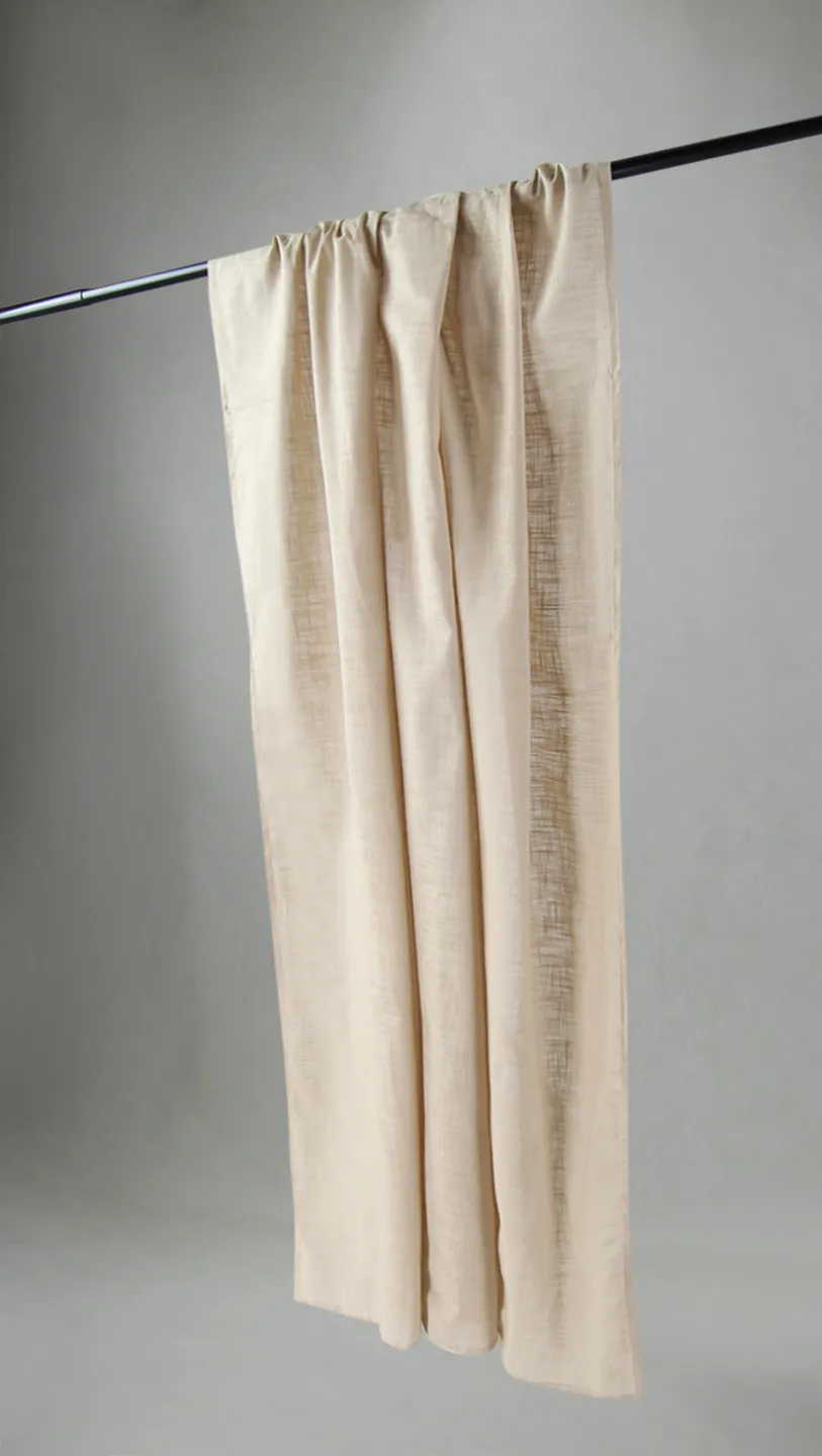 Gardiner - Bomullsgardin - Lollo (lysebeige)