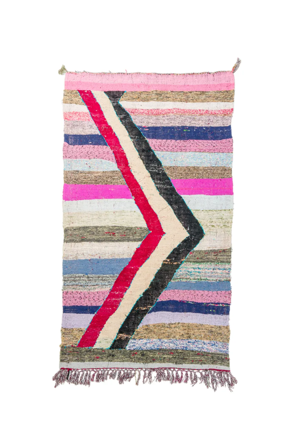 Marokkansk Boucherouite-teppe 130 x 225 cm