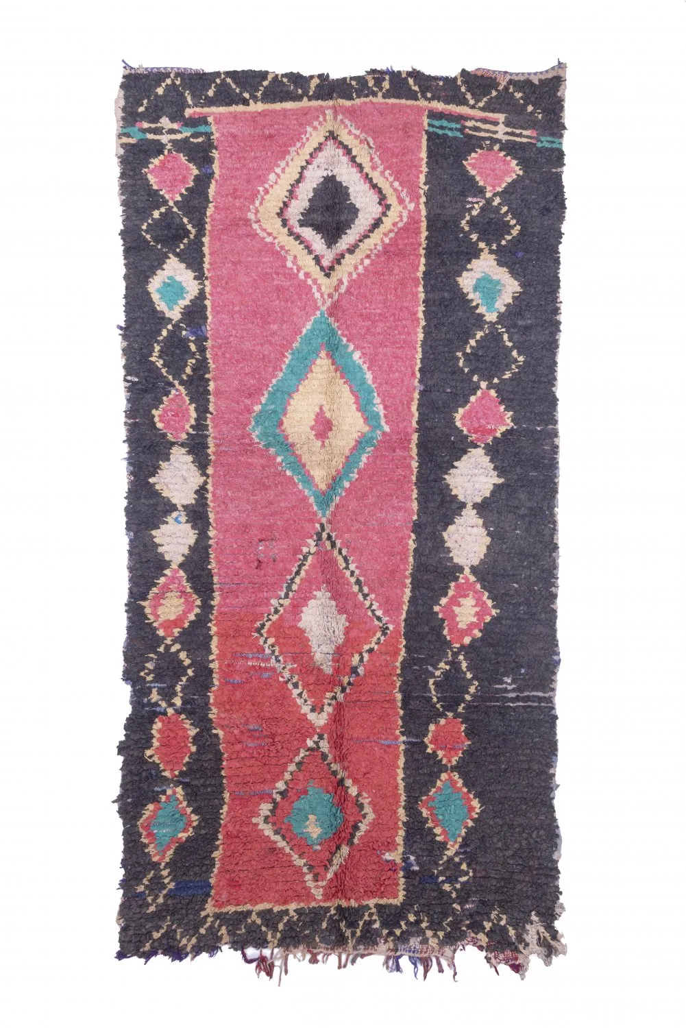 Marokkansk Boucherouite-teppe 275 x 135 cm