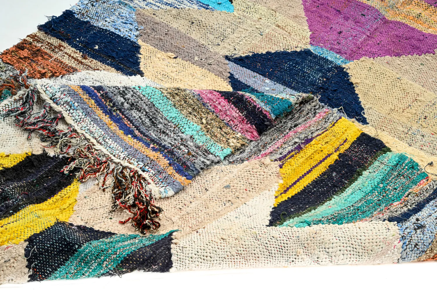 Marokkansk Boucherouite-teppe 120 x 200 cm