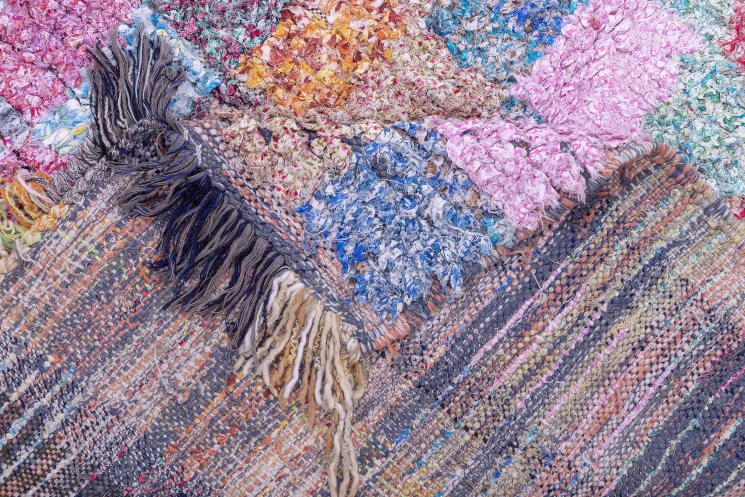Marokkansk Boucherouite-teppe 210 x 105 cm
