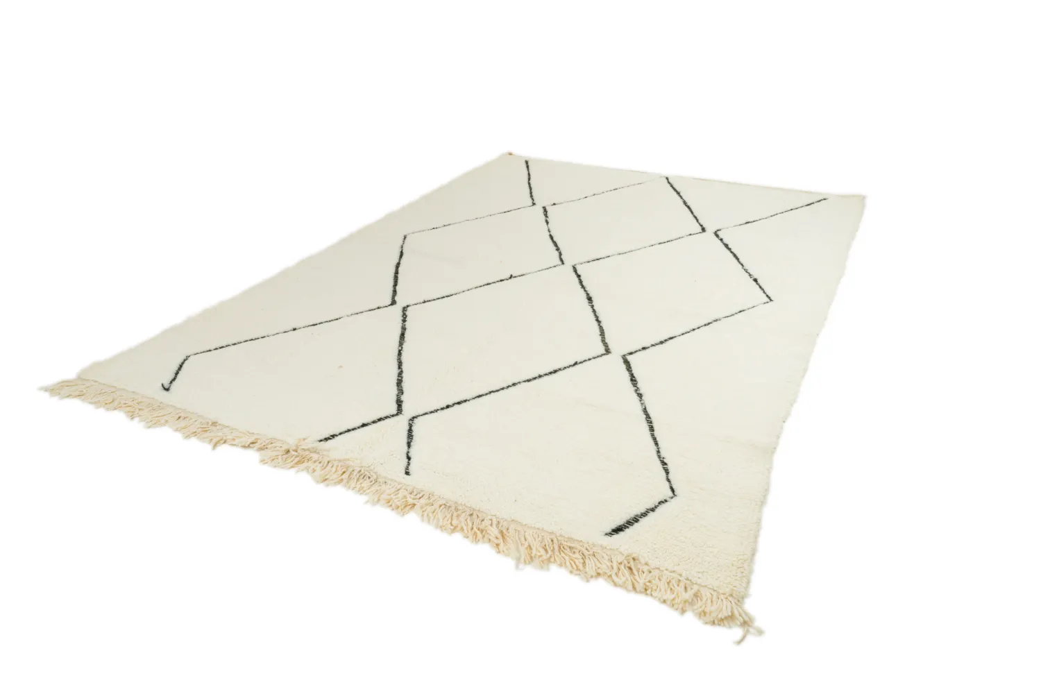 Kelim-teppe Marokkansk Beni Ourain 200 x 290 cm