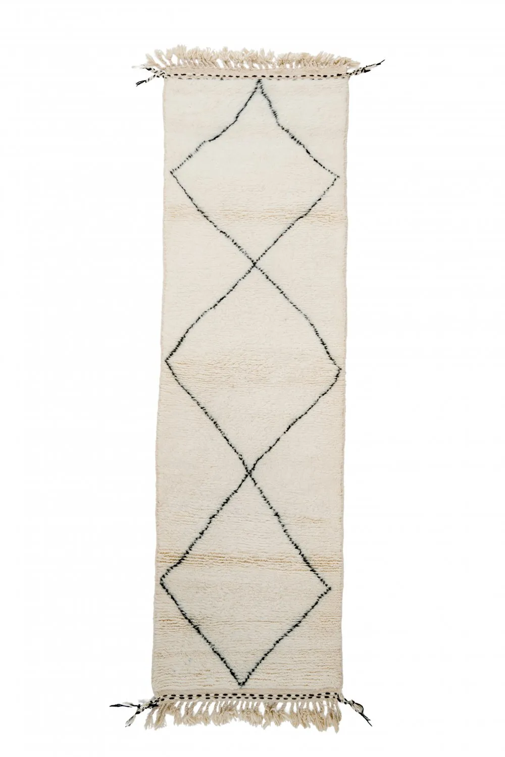 Kelim-teppe Marokkansk Beni Ourain 240 x 90 cm