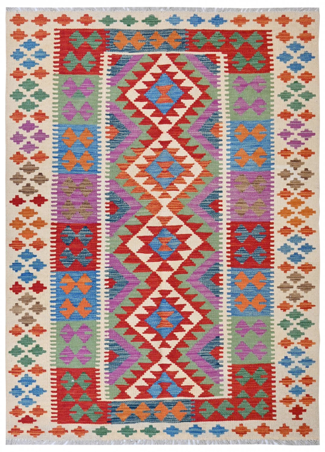 Kelim-teppe Afghansk 183 x 128 cm
