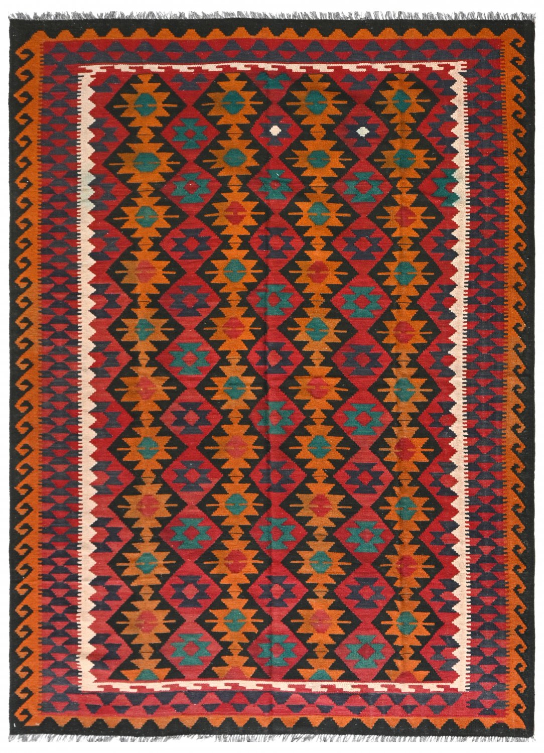 Kelim-teppe Afghansk 293 x 203 cm