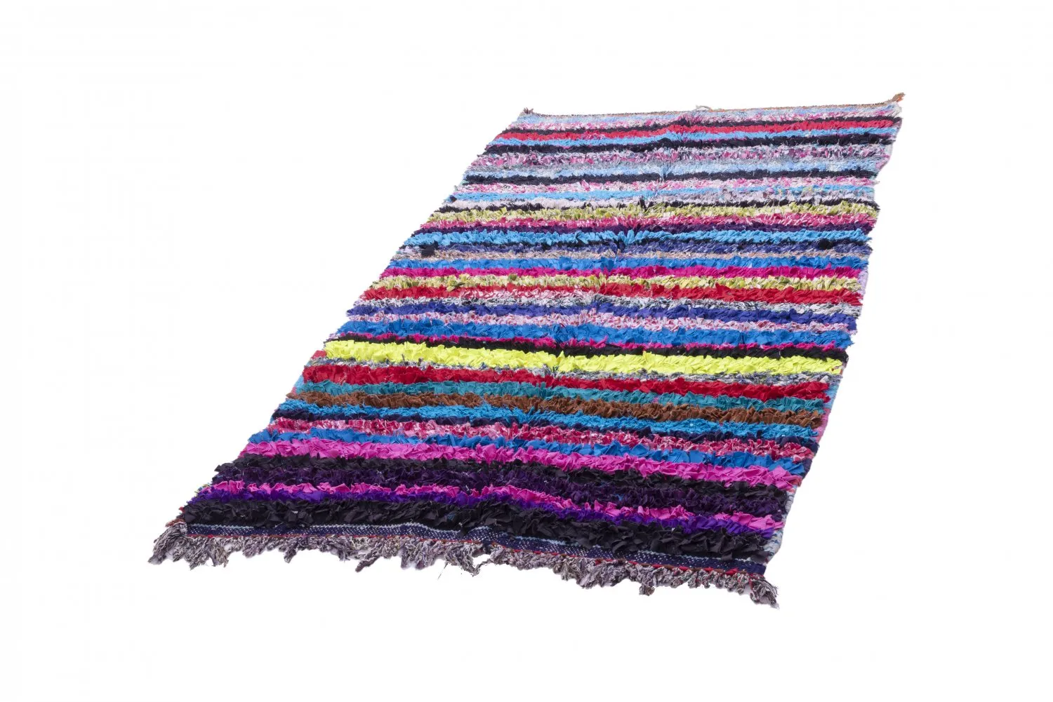 Marokkansk Boucherouite-teppe 210 x 115 cm