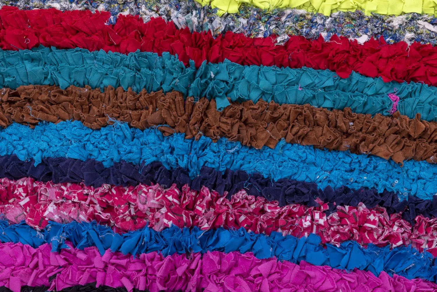 Marokkansk Boucherouite-teppe 210 x 115 cm
