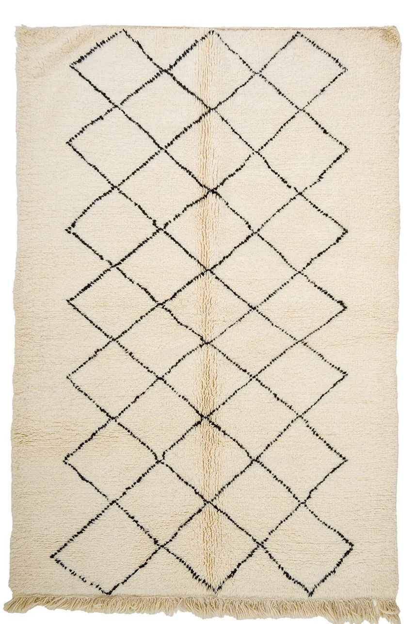 Kelim-teppe Marokkansk Beni Ourain 170 x 260 cm