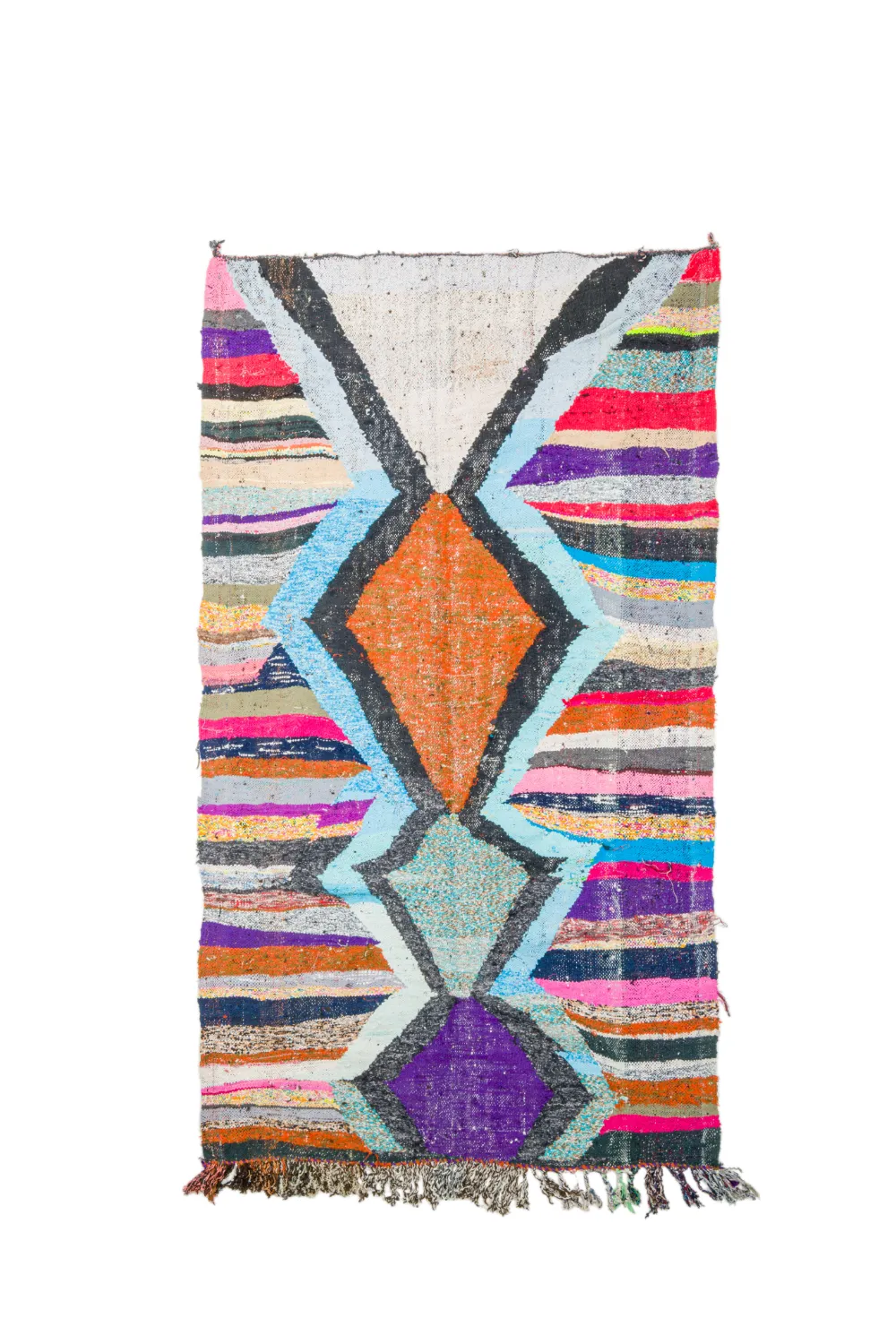 Marokkansk Boucherouite-teppe 135 x 235 cm