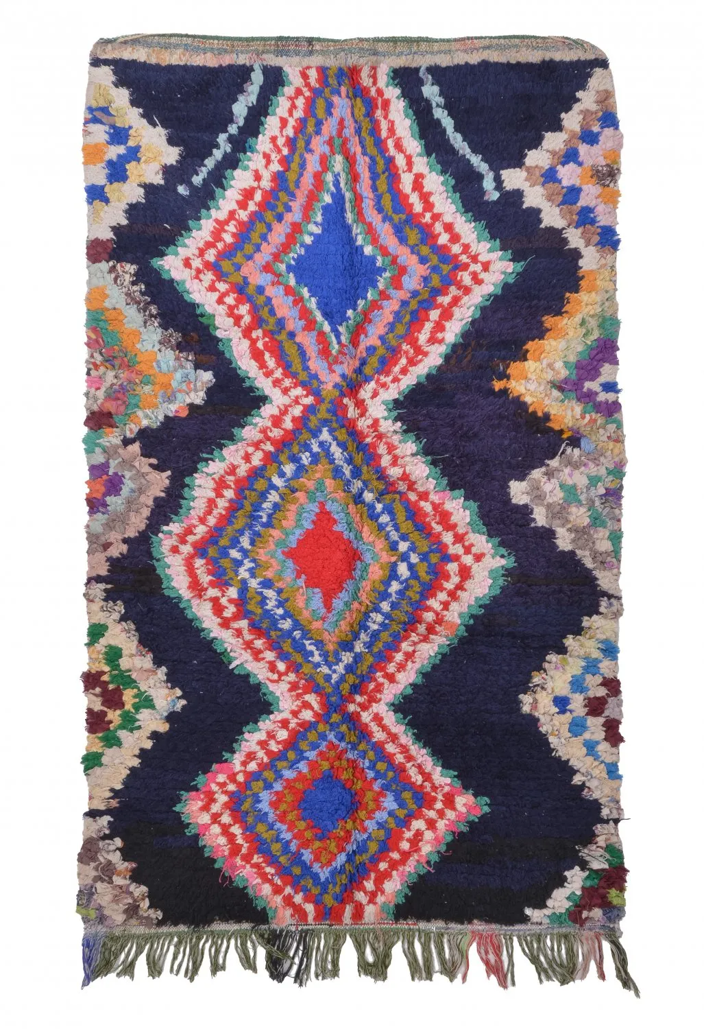 Marokkansk Boucherouite-teppe 190 x 115 cm