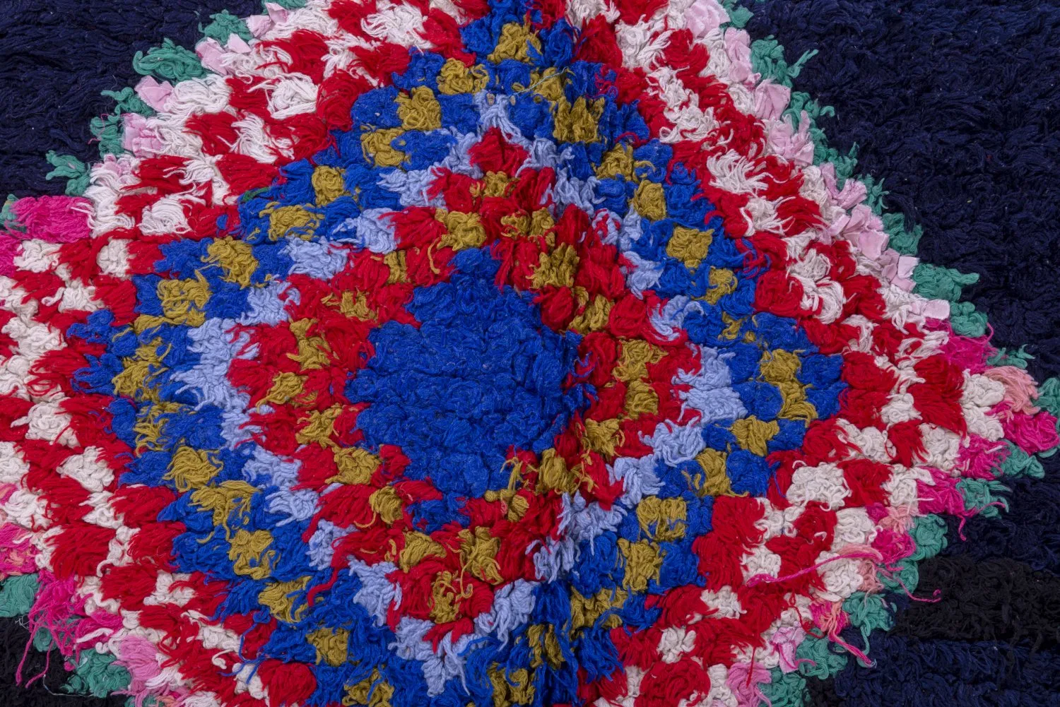 Marokkansk Boucherouite-teppe 190 x 115 cm