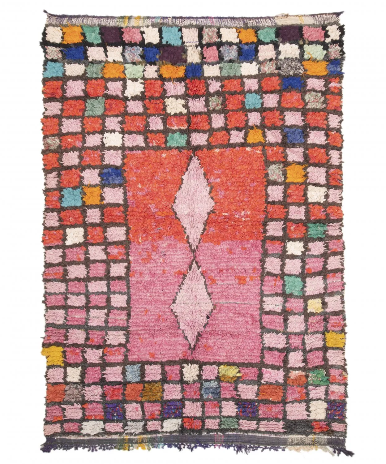 Marokkansk Boucherouite-teppe 225 x 150 cm