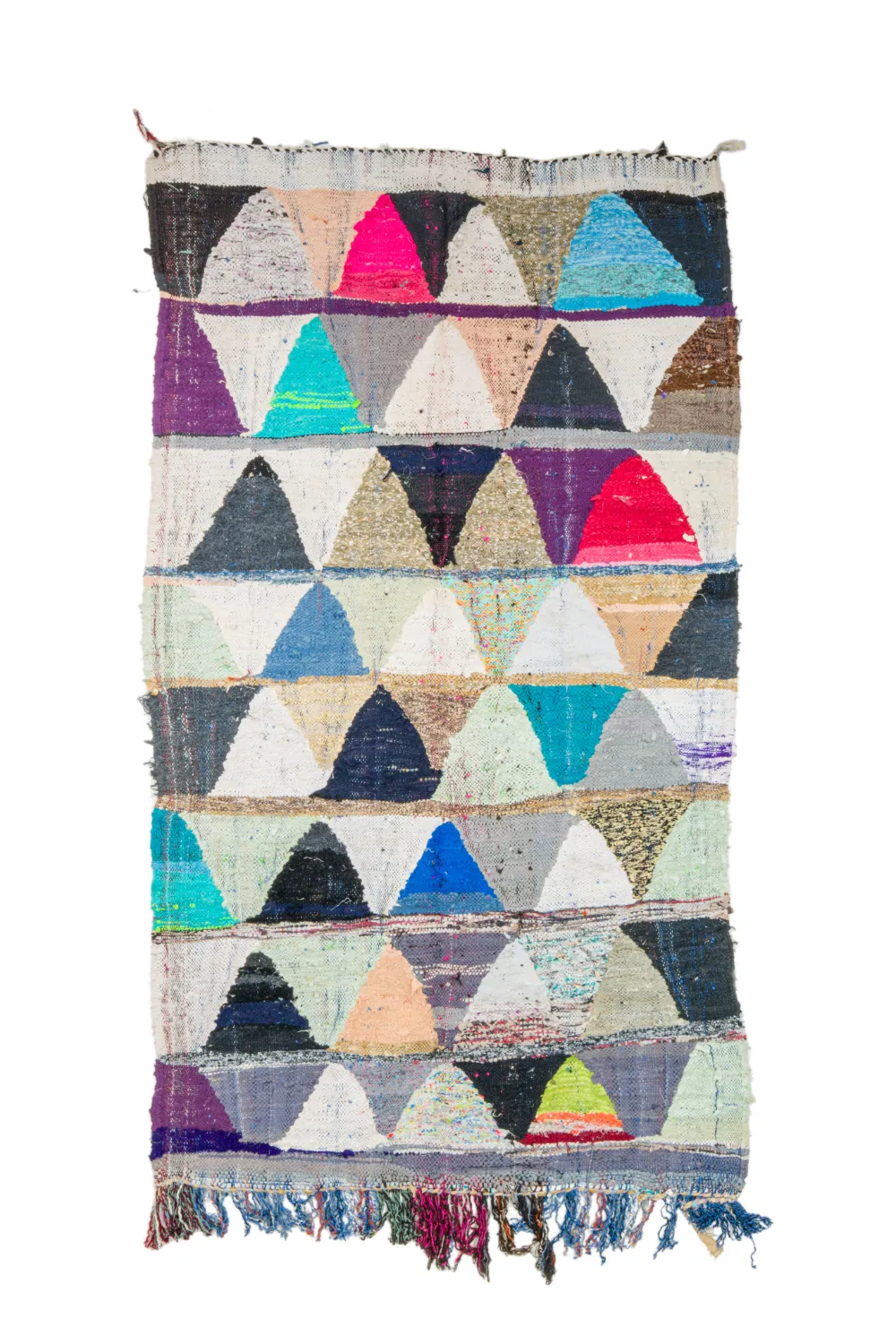 Marokkansk Boucherouite-teppe 125 x 230 cm