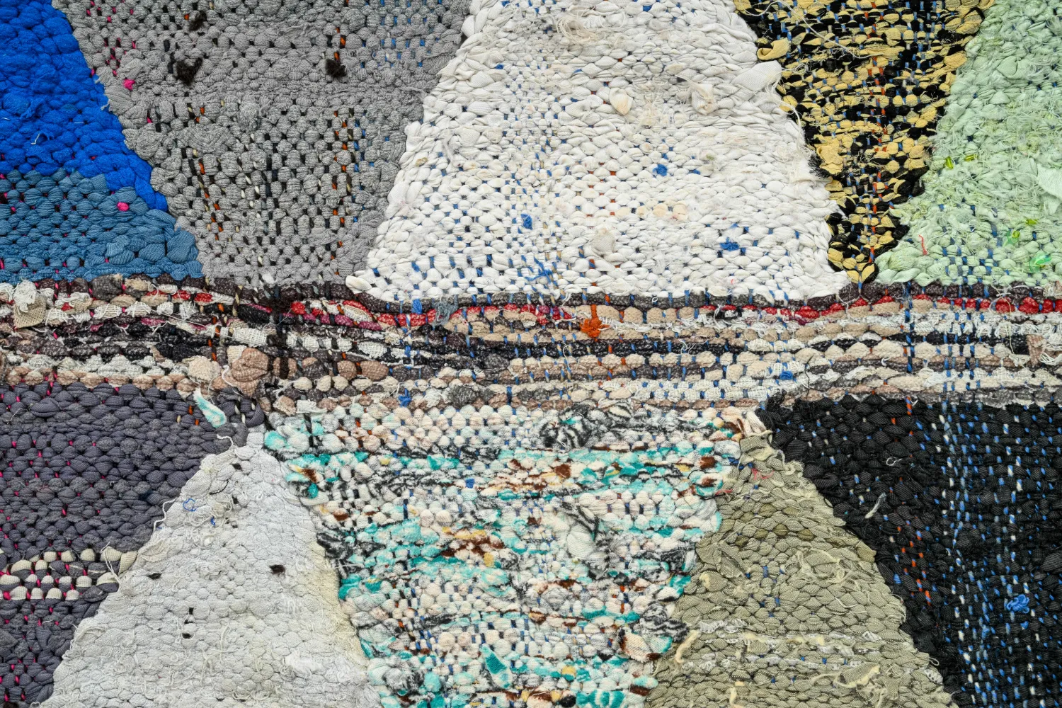 Marokkansk Boucherouite-teppe 125 x 230 cm