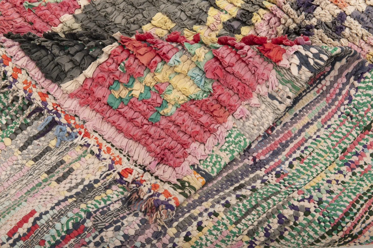 Marokkansk Boucherouite-teppe 160 x 100 cm