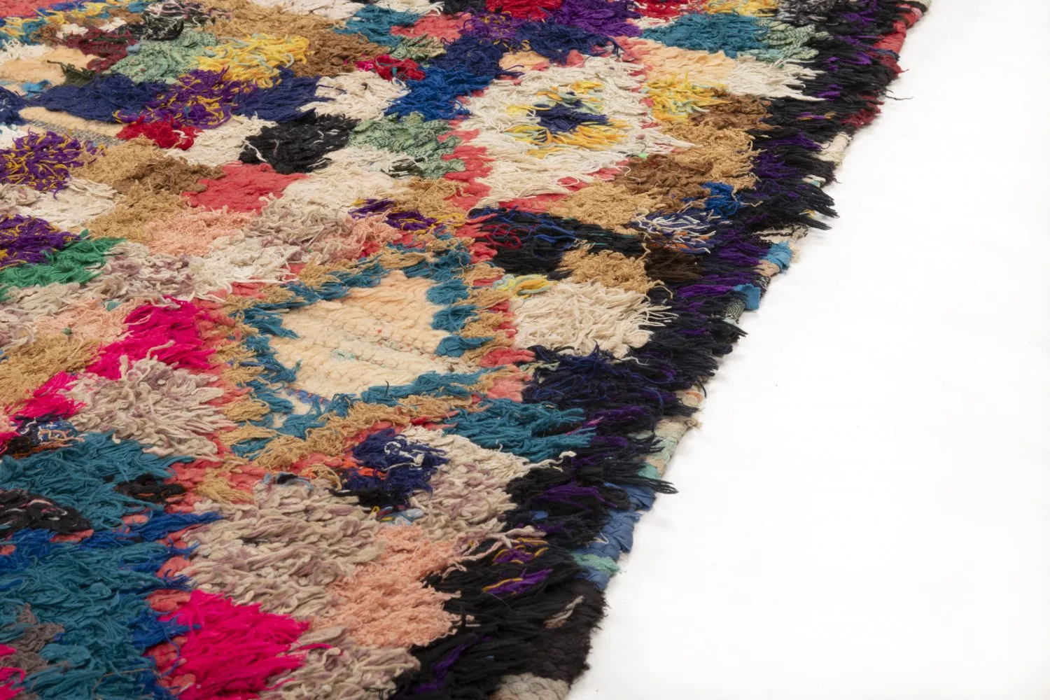 Marokkansk Boucherouite-teppe 290 x 145 cm
