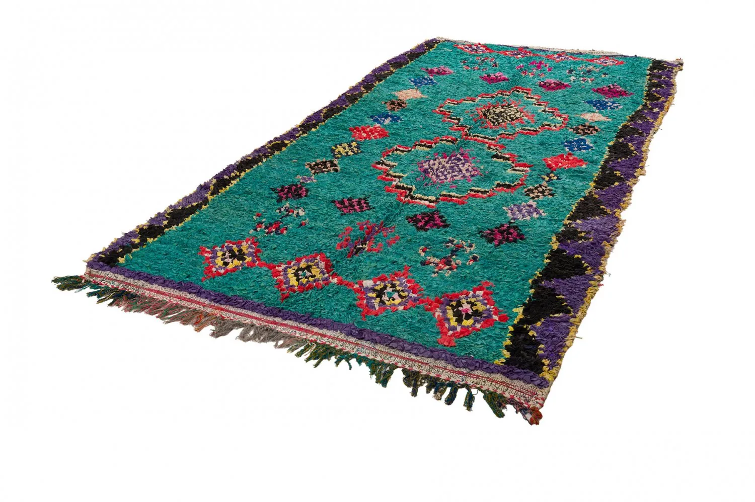 Marokkansk Boucherouite-teppe 155 x 335 cm