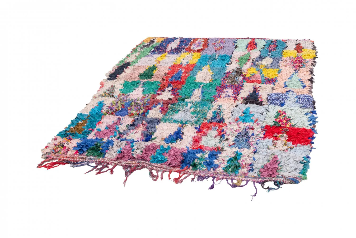 Marokkansk Boucherouite-teppe 200 x 160 cm