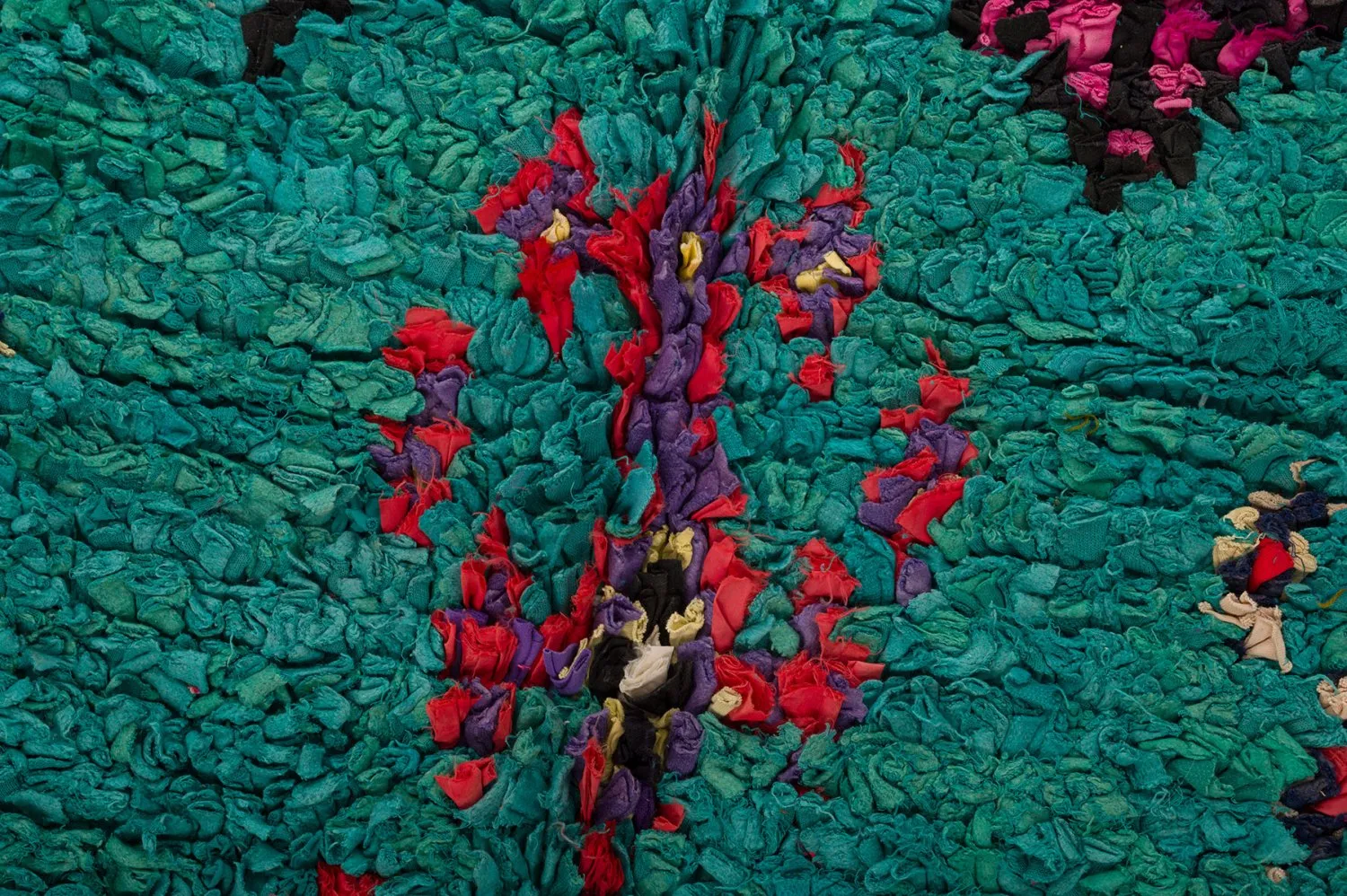 Marokkansk Boucherouite-teppe 155 x 335 cm
