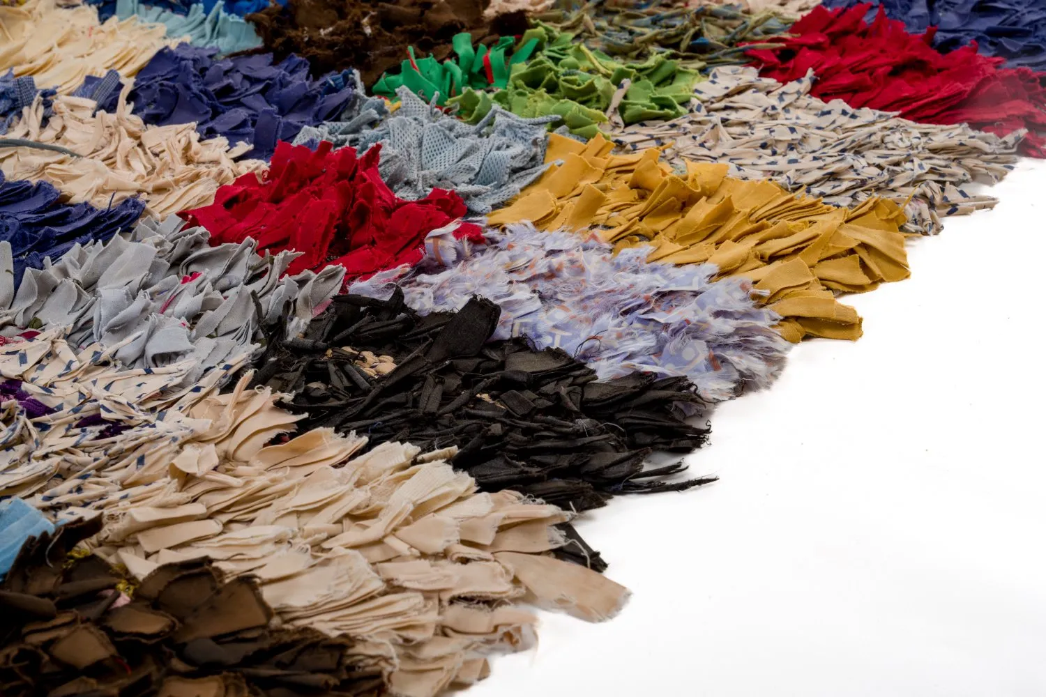 Marokkansk Boucherouite-teppe 380 x 105 cm