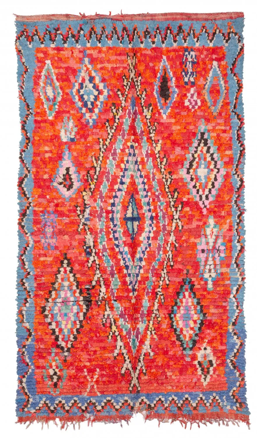 Marokkansk Boucherouite-teppe 265 x 150 cm
