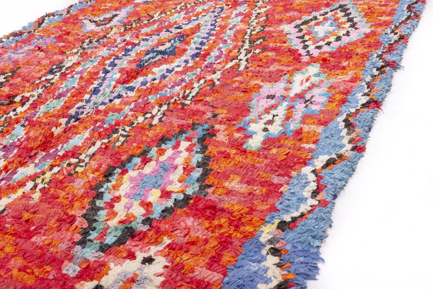 Marokkansk Boucherouite-teppe 265 x 150 cm