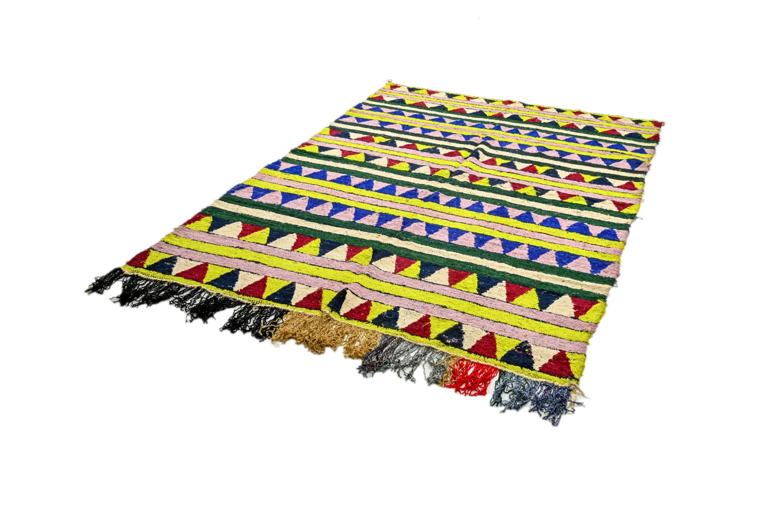 Marokkansk Boucherouite-teppe 170 x 255 cm