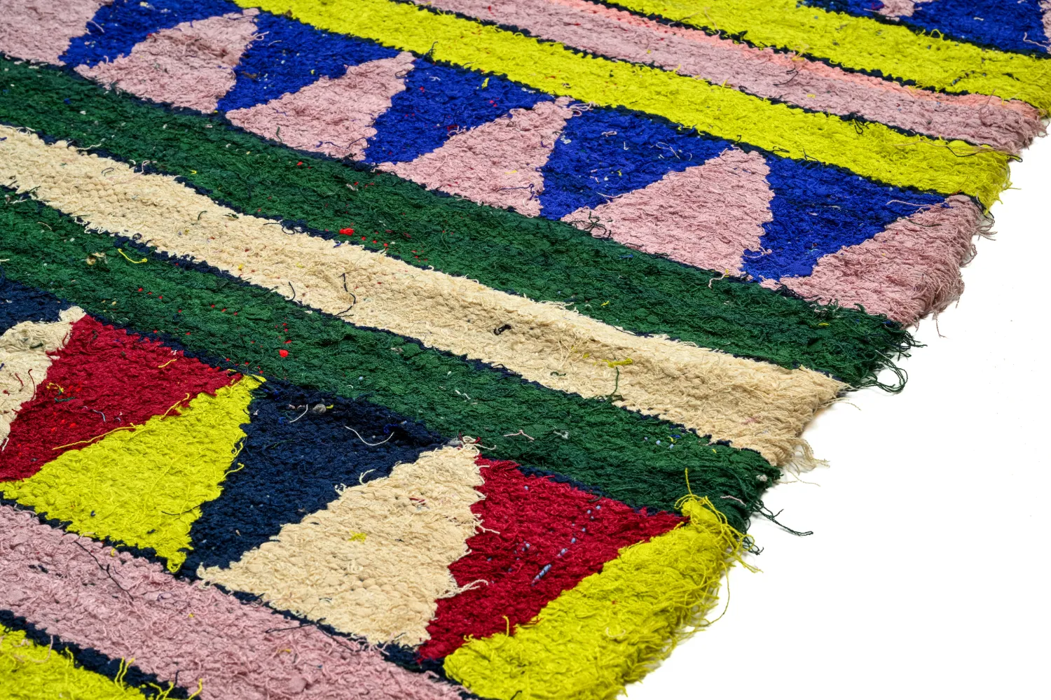 Marokkansk Boucherouite-teppe 170 x 255 cm