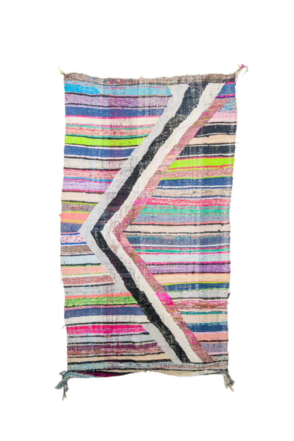 Marokkansk Boucherouite-teppe 135 x 240 cm