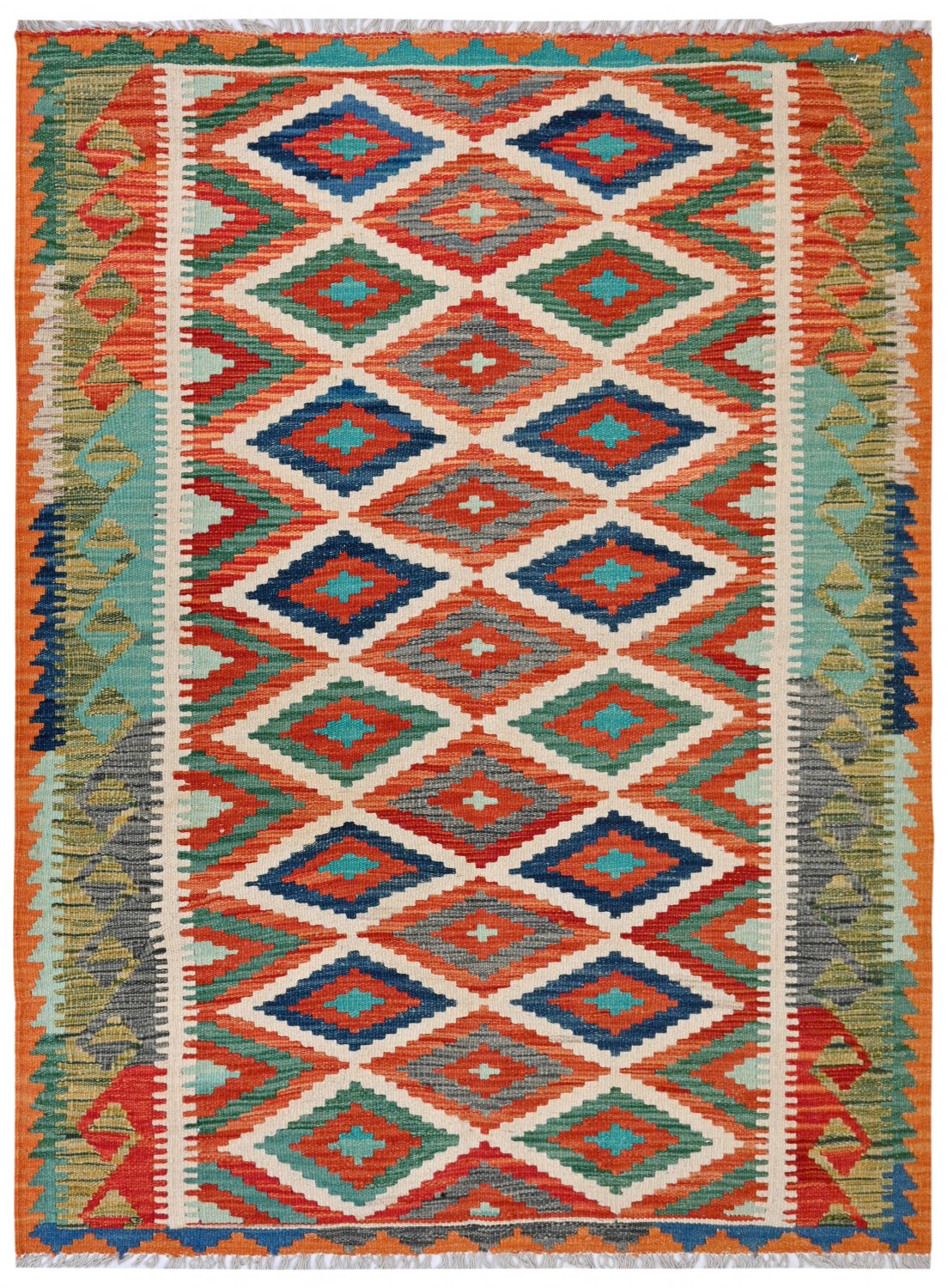 Kelim-teppe Afghansk 182 x 126 cm