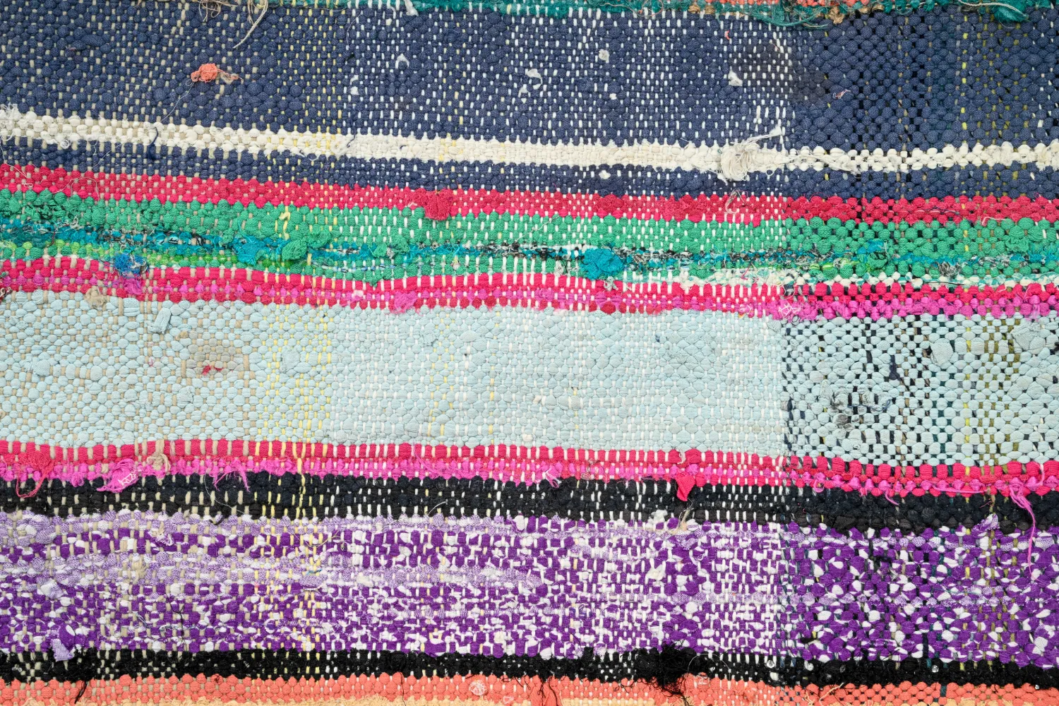 Marokkansk Boucherouite-teppe 135 x 240 cm